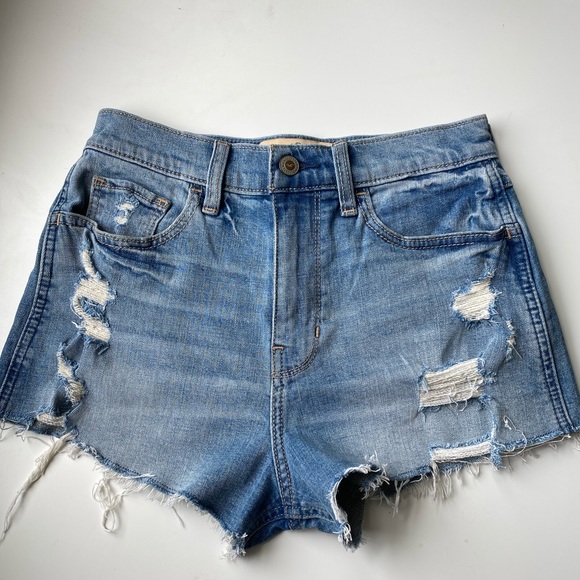 High rise denim shorts - Picture 1 of 5